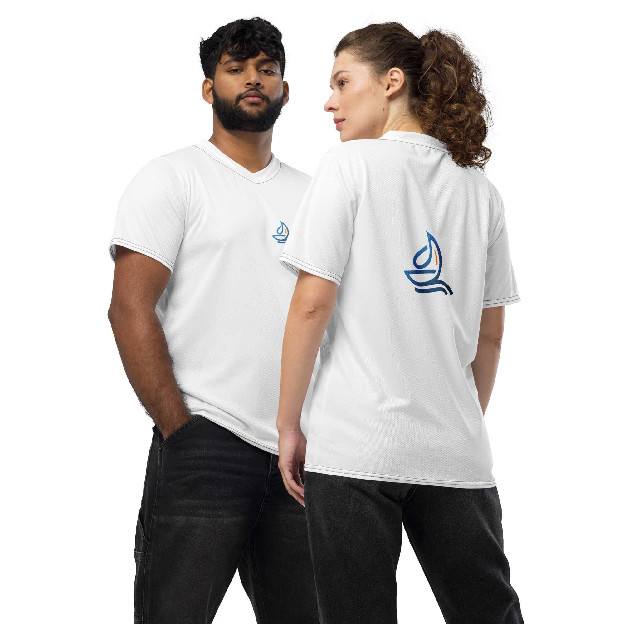 Recycled unisex UPF50+ jersey - Image 4