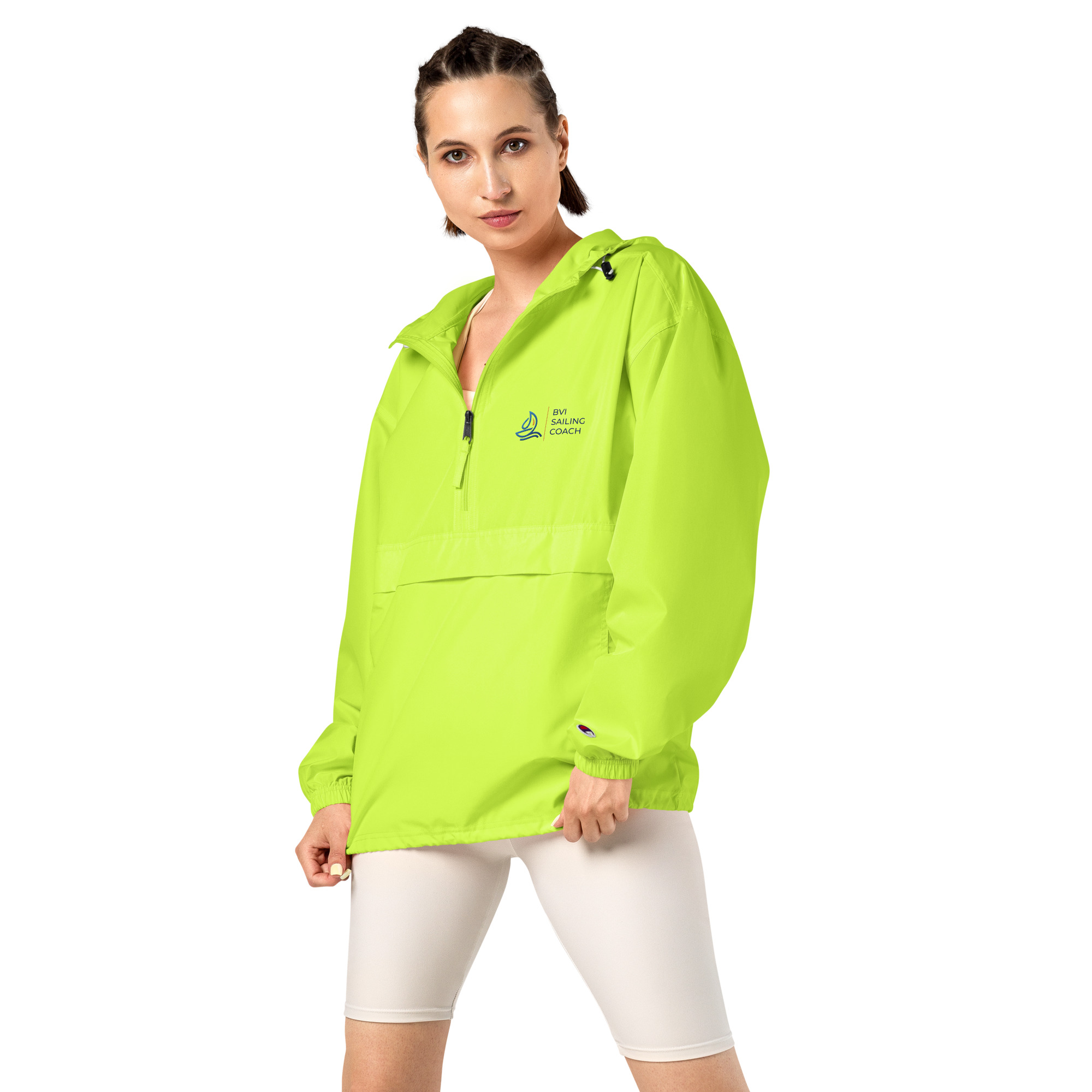 Embroidered Champion Packable Jacket - Image 8